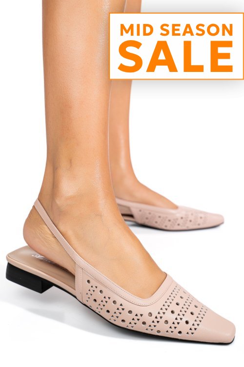 Sandale roz piele naturala sspn4010