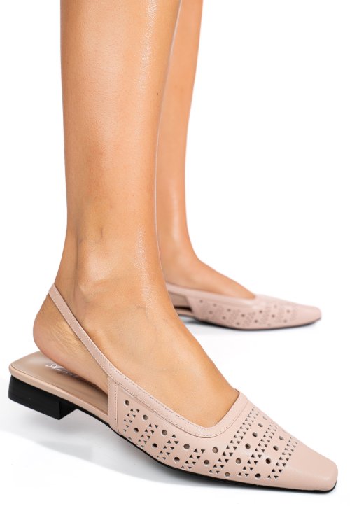 Sandale roz piele naturala sspn4010