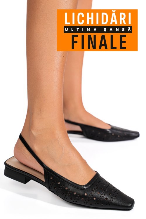 Sandale negre piele naturala sspn4010