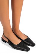 SANDALE NEGRE PIELE NATURALA SSPN4010