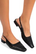 SANDALE NEGRE PIELE NATURALA SSPN4010