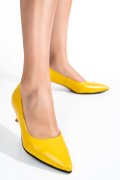 PANTOFI GALBENI PIELE NATURALA 1PC300