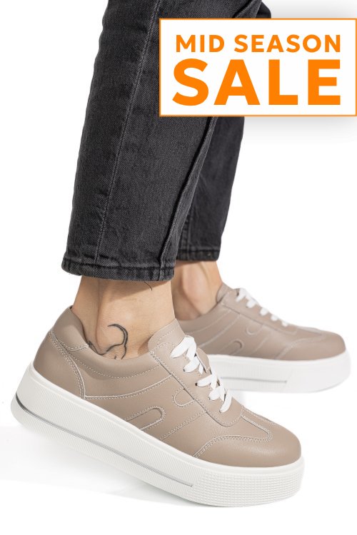 Pantofi sport roz piele naturala tpc8076
