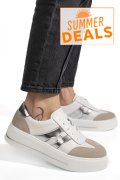 PANTOFI SPORT ALBI PIELE NATURALA TPC8076