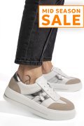 PANTOFI SPORT ALBI PIELE NATURALA TPC8076