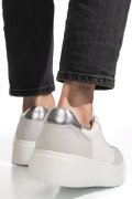 PANTOFI SPORT ALBI PIELE NATURALA FPC002459
