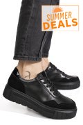 PANTOFI SPORT NEGRI PIELE NATURALA FPC002459