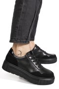 PANTOFI SPORT NEGRI PIELE NATURALA FPC002459