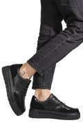 PANTOFI SPORT NEGRI PIELE NATURALA FPC002459