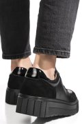 PANTOFI SPORT NEGRI PIELE NATURALA FPC002459