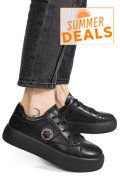 PANTOFI SPORT NEGRI PIELE NATURALA FPC001879