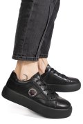 PANTOFI SPORT NEGRI PIELE NATURALA FPC001879
