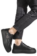 PANTOFI SPORT NEGRI PIELE NATURALA FPC001879