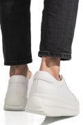 PANTOFI SPORT ALBI PIELE NATURALA TPC2008