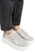PANTOFI SPORT GRI PIELE NATURALA TPC7019