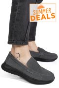 MOCASINI GRI PIELE NATURALA INTOARSA TPC2810