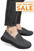 MOCASINI GRI PIELE NATURALA INTOARSA TPC2810