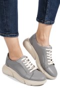 PANTOFI SPORT GRI PIELE NATURALA 3S77011B