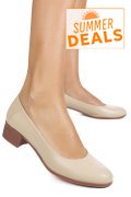 PANTOFI BEJ PIELE NATURALA 1S7771