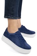 PANTOFI SPORT ALBASTRI PIELE NATURALA INTOARSA FSP002470