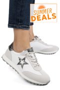 PANTOFI SPORT ALB GRI PIELE NATURALA FSP002479