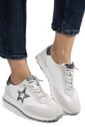 PANTOFI SPORT ALB GRI PIELE NATURALA FSP002479