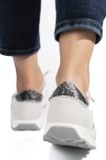 PANTOFI SPORT ALB GRI PIELE NATURALA FSP002479