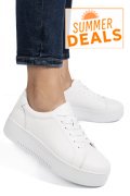 PANTOFI SPORT ALBI PIELE NATURALA FSP002470