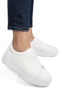 PANTOFI SPORT ALBI PIELE NATURALA FSP002470