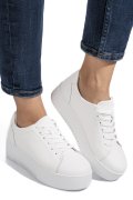 PANTOFI SPORT ALBI PIELE NATURALA FSP002470