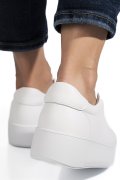 PANTOFI SPORT ALBI PIELE NATURALA FSP002470