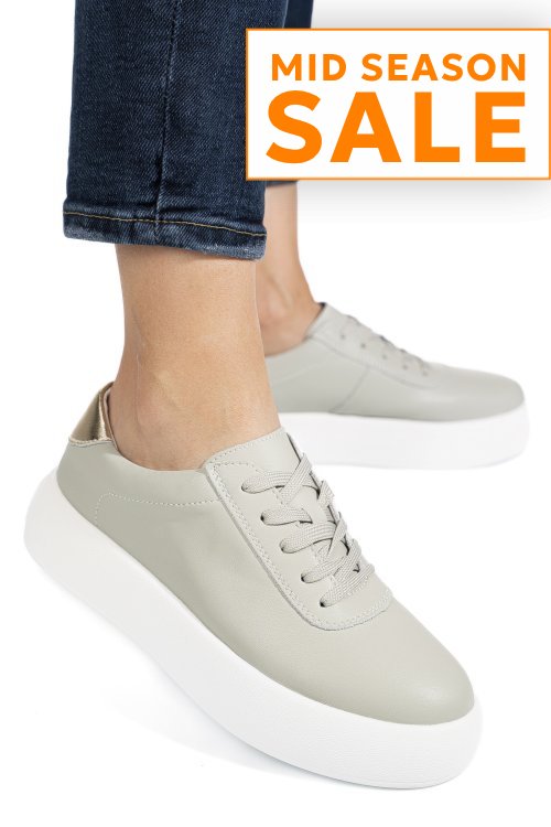 Pantofi sport olive piele naturala fsp001884