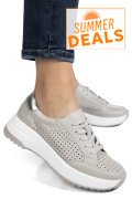 PANTOFI SPORT GRI PIELE NATURALA TSP2820