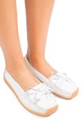 MOCASINI ALBI PIELE NATURALA 5SP81