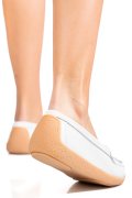 MOCASINI ALBI PIELE NATURALA 5SP81