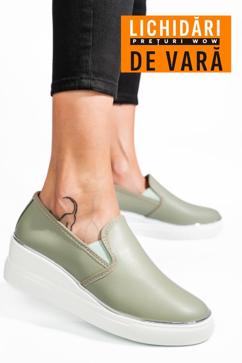 Mocasini gri inchis piele naturala tsp3097