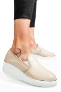 MOCASINI BEJ PIELE NATURALA TSP3097