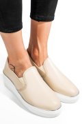 MOCASINI BEJ PIELE NATURALA TSP3097