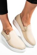 MOCASINI BEJ PIELE NATURALA TSP3097