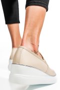 MOCASINI BEJ PIELE NATURALA TSP3097