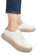 PANTOFI SPORT BEJ PIELE NATURALA INTOARSA FSP001884