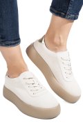 PANTOFI SPORT BEJ PIELE NATURALA INTOARSA FSP001884
