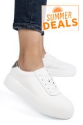 PANTOFI SPORT ALBI PIELE NATURALA FSP001884