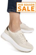 PANTOFI SPORT BEJ PIELE NATURALA TSP2820