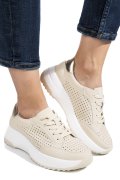 PANTOFI SPORT BEJ PIELE NATURALA TSP2820