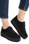 PANTOFI SPORT NEGRI PIELE NATURALA INTOARSA FSP002470