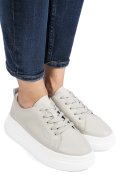 PANTOFI SPORT GRI PIELE NATURALA ASPW202326