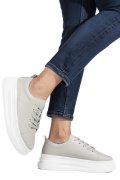 PANTOFI SPORT GRI PIELE NATURALA ASPW202326