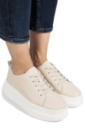 PANTOFI SPORT BEJ PIELE NATURALA ASPW202326