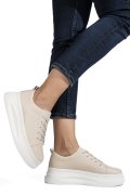 PANTOFI SPORT BEJ PIELE NATURALA ASPW202326